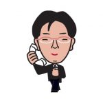 不動産広告のチラシに似顔絵イラストを入れる。