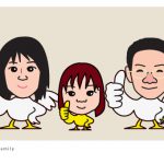 酉年の年賀状イラスト!家族一緒に新年の挨拶!