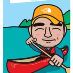カヌーインストラクターへ似顔絵プレゼント