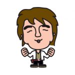 美容室スタッフの名刺の似顔絵をネットで依頼頂きました!