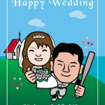 野球好きの友人へ結婚式ウェルカムボードをプレゼント!