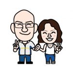 結婚記念日に似顔絵イラストをプレゼント