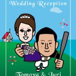 結婚式ウェルカムボード!野球が大好き