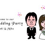 シンプルな結婚式ウェルカムボード