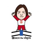 新日本プロレスが大好きなコーチング先生の似顔絵名刺