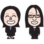 税理士事務所のスタッフの似顔絵名刺を描く