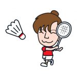 バトミントンのイラスト