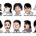 リクルートのバイト仲間の似顔絵