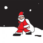 クリスマスカードの無料テンプレート