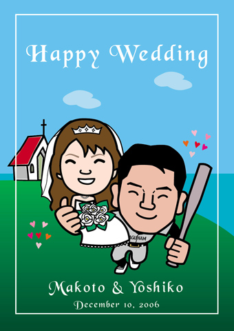 野球好きの友人へ結婚式ウェルカムボードをプレゼント！