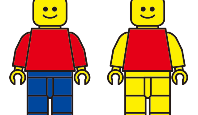 レゴ人形のイラスト 正面
