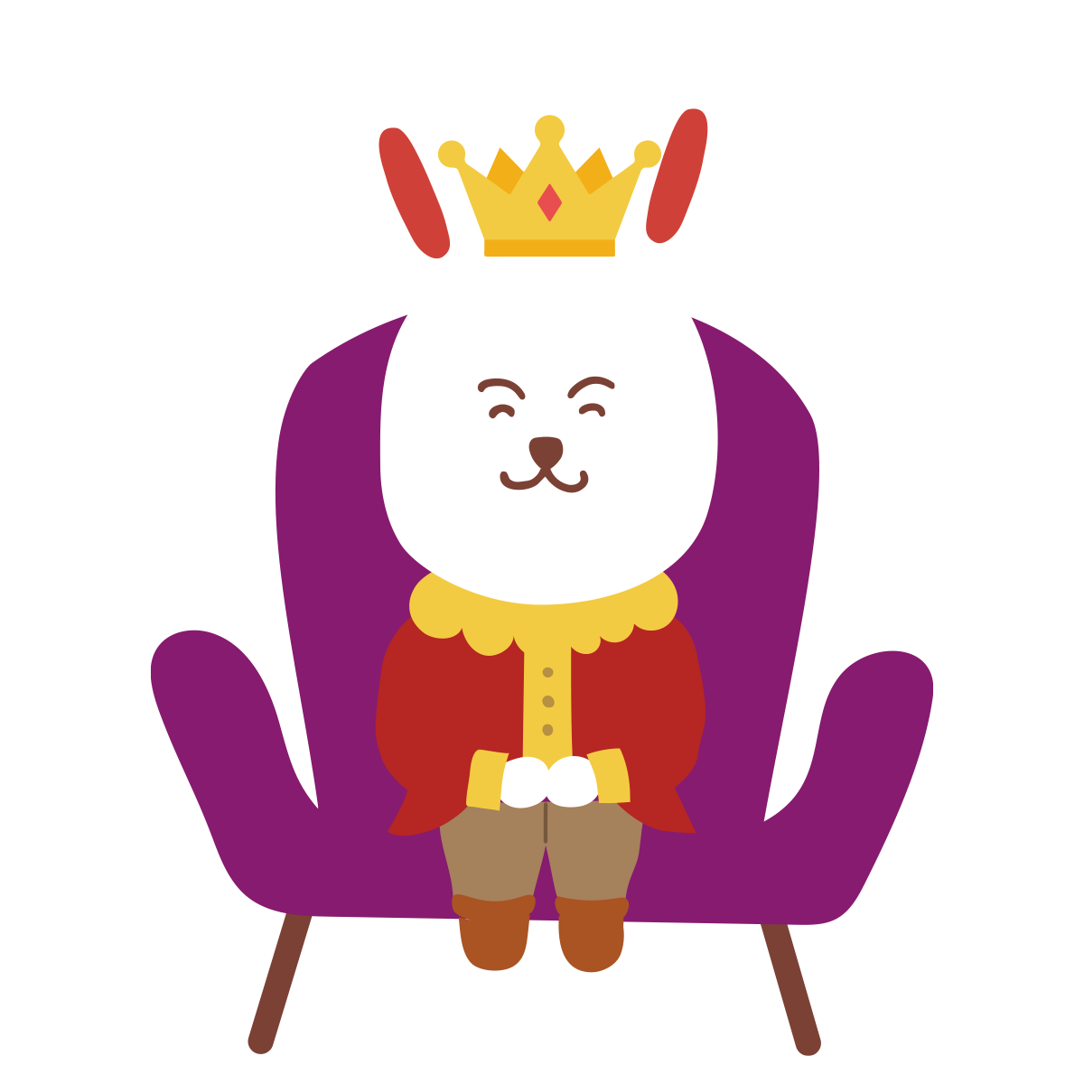 ウサギの王様のイラスト